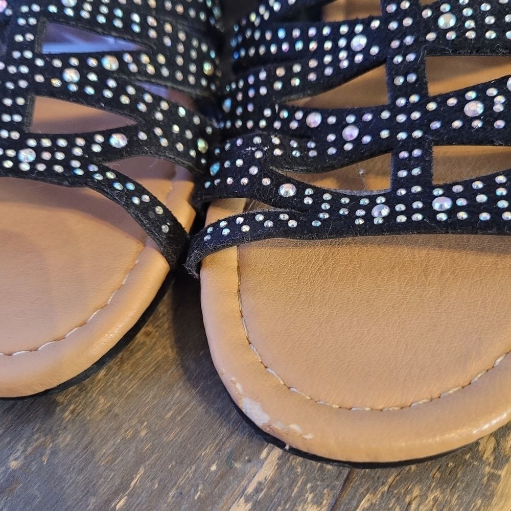 Olivia Miller "leela" Rhinestone Gladiator Sandals - Picture 6 of 6